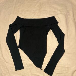 Fashion Nova Black Off-Shoulder Blouse